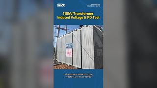110kV Transformer Induced Voltage & PD Test