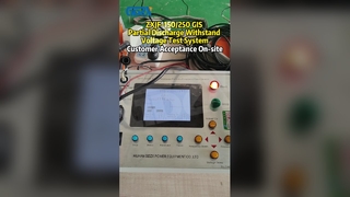 ZXJF-150/250 GIS Withstand Voltage and Partial Discharge Testing System - Customer Acceptance Test S