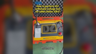 How to perform VLF withstand voltage test on cables below 30kV?