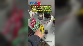 How to measure the turns ratio of a 10kV power t