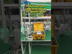 How to perform calibration test on SF6 density relay？