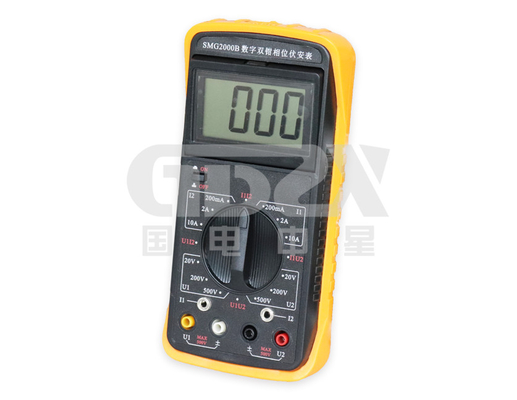 Digital Double Clamp Digital Phase Meter for Field Measurement of Voltage, Current And Phase