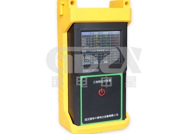 Finger Touch Three Phase Power Analyzer , Power Quality Monitoring Equipment Static Data Save Function