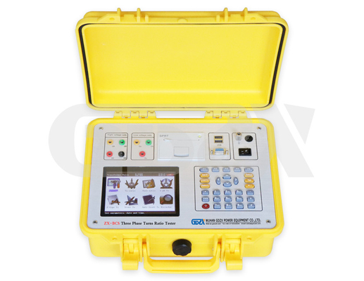 0.1 Accuracy Portable Automatic High Speed Transformer Turns Ratio Tester For Field