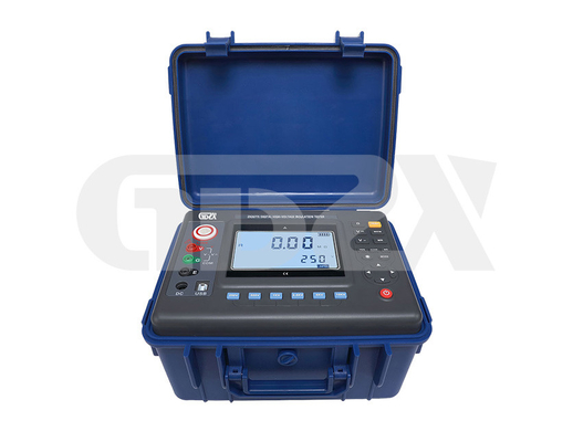 Portable 10KV Digital Insulation Resistance Tester Shockproof With LCD Display