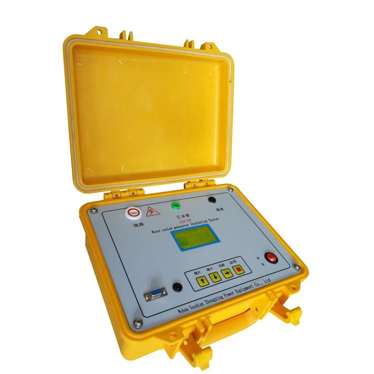 Yellow Color Insulation Tester Water Cooled Generator Insulation Resistance Test